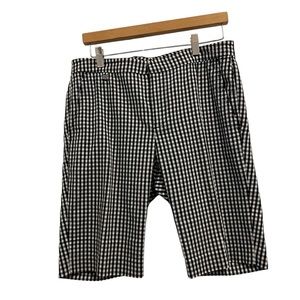 Lauren Ralph Lauren Women’s Sz8 Black White Gingham Shorts, cotton blend